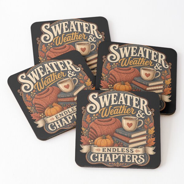 Item preview, Sweater Weather – Cozy Fall Reading Sticker for Book Lovers designed and sold by Uglyandcute.