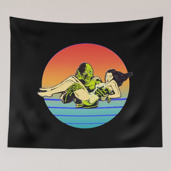 Item preview, Creature From Back Lagoon - Retro Love designed and sold by calypso-designs.
