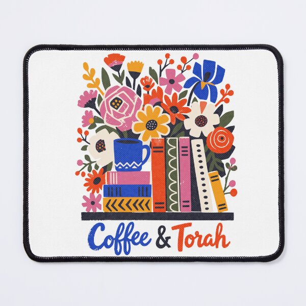 Item preview, Coffee & Torah - Jewish Books Color Blocks designed and sold by Amber Dove Studio.