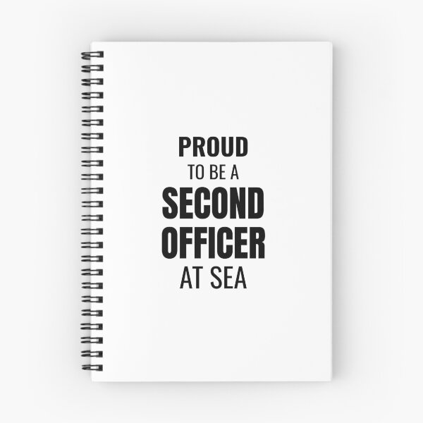 Item preview, Proud to be a Second Officer at Sea (Black) designed and sold by ShipCrewNation.