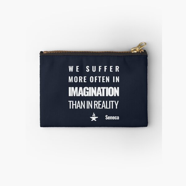 Item preview, We Suffer More Often in Imagination Than in Reality - Seneca - Bold Stoic Quote - Light Version designed and sold by Stoic Core.