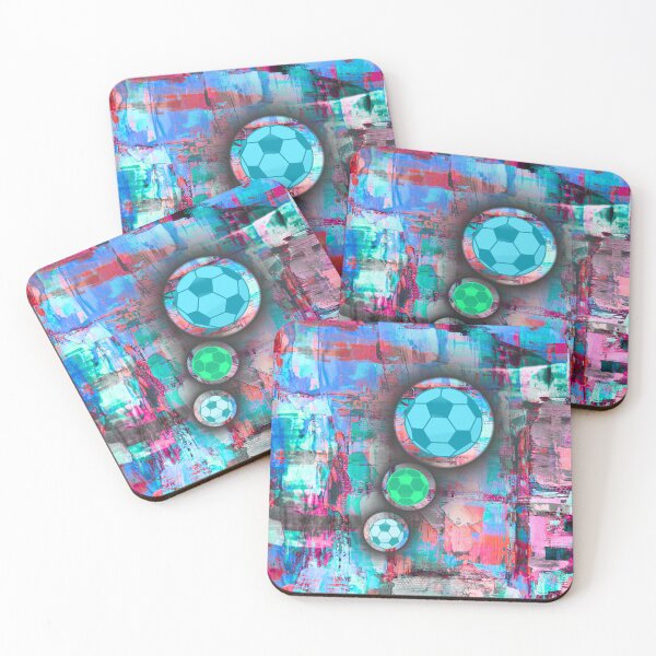 Item preview, Abstract Soccer Ball Art – Colorful Modern Sports Artwork designed and sold by PetruArtDesigns.