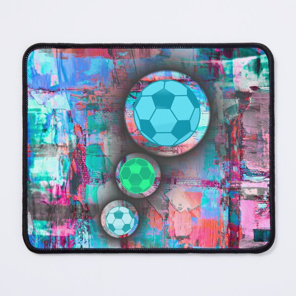 Item preview, Abstract Soccer Ball Art – Colorful Modern Sports Artwork designed and sold by PetruArtDesigns.