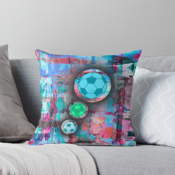 Item preview, Abstract Soccer Ball Art – Colorful Modern Sports Artwork designed and sold by PetruArtDesigns.