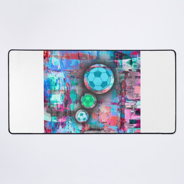 Item preview, Abstract Soccer Ball Art – Colorful Modern Sports Artwork designed and sold by PetruArtDesigns.