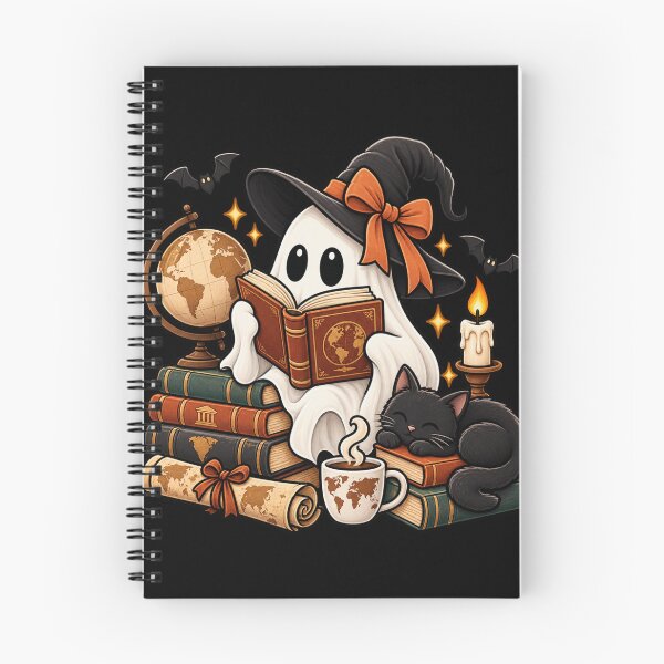 Item preview, History Teacher Halloween Gift Ghost Bookworm designed and sold by Corvoria.