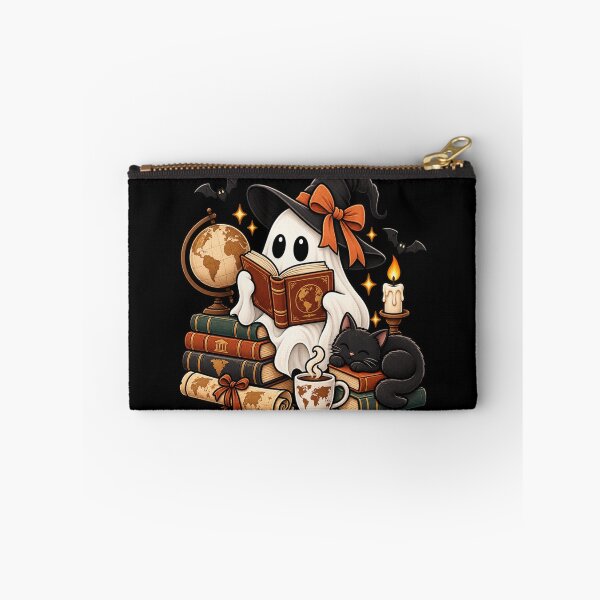Item preview, History Teacher Halloween Gift Ghost Bookworm designed and sold by Corvoria.
