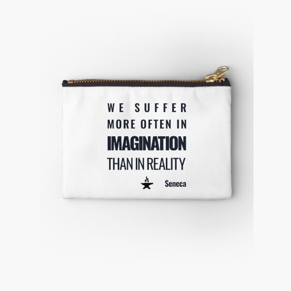 Item preview, We Suffer More Often in Imagination Than in Reality - Seneca - Bold Stoic Quote - Dark Version designed and sold by Stoic Core.