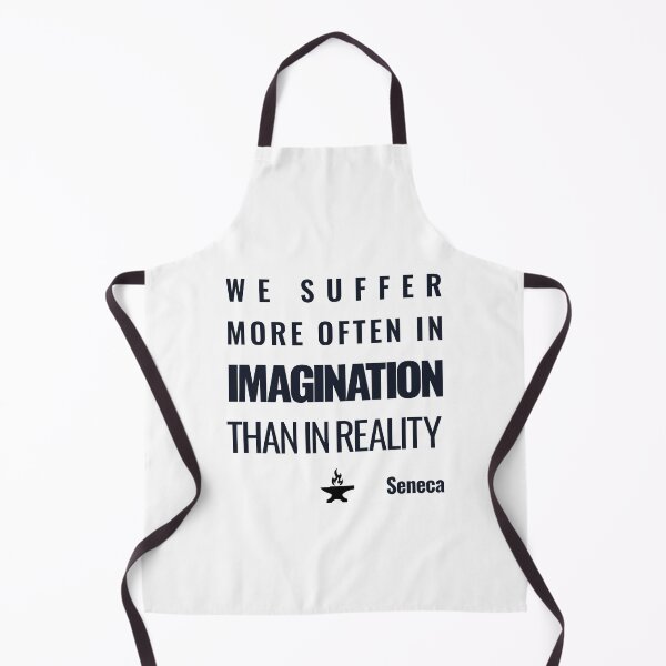 Item preview, We Suffer More Often in Imagination Than in Reality - Seneca - Bold Stoic Quote - Dark Version designed and sold by Stoic Core.