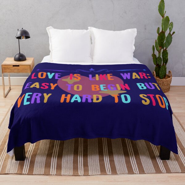 Item preview, Love is like war quote. colorful typography heart graphic designed and sold by QCena.