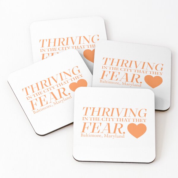 Item preview, Baltimore, MD - Thriving in a City they Fear - Orange designed and sold by SportyFemmeShop.