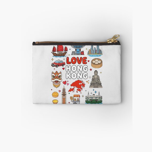Item preview, Love Hong Kong Cultural Icons, Victoria Harbour & Red Taxi Art designed and sold by mashmosh.
