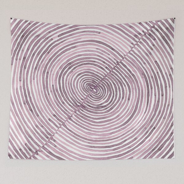 Item preview, Lunita in purple watercolor designed and sold by studioanalog.