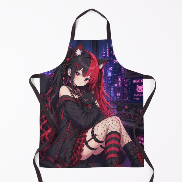 Item preview, Cyberpunk Neko Gamer Girl – Revyra Neon Anime designed and sold by Revyra Design .