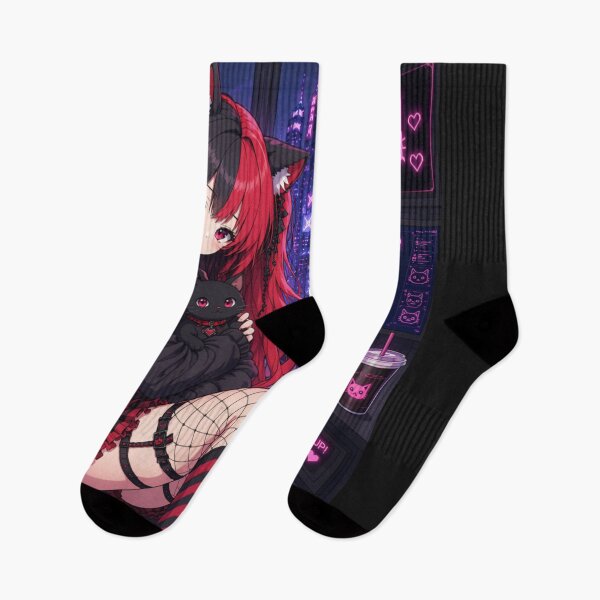 Item preview, Cyberpunk Neko Gamer Girl – Revyra Neon Anime designed and sold by Revyra Design .
