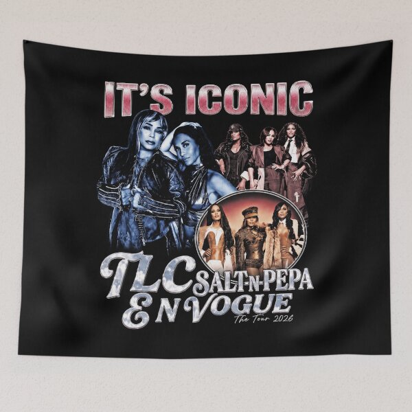 Item preview, Vintage TLC Salt N Pepa En Vogue It's Iconic Tour, 90s Music Girl Band designed and sold by HoneyMonday.