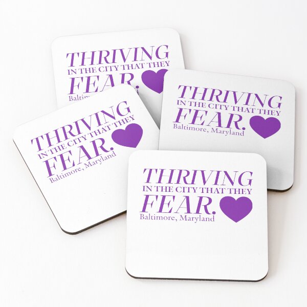 Item preview, Baltimore, MD - Thriving in a City they Fear - Purple designed and sold by SportyFemmeShop.