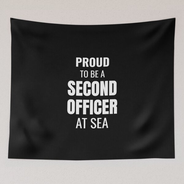 Item preview, Proud to be a Second Officer at Sea (White) designed and sold by ShipCrewNation.
