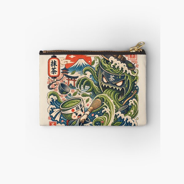 Item preview, Matcha Samurai Kaiju Battle Vintage Japanese Art designed and sold by nookmerch97.
