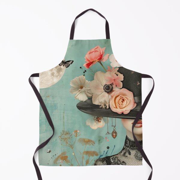 Item preview, Vintage Portrait with Hat and Flowers designed and sold by Soft Oddity.