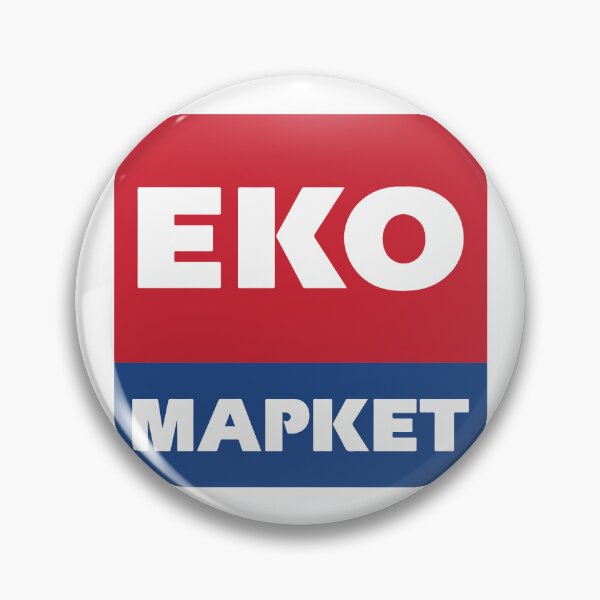 Item preview, EKO Market Supermarket Red and Blue Logo designed and sold by shiharl.