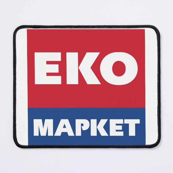 Item preview, EKO Market Supermarket Red and Blue Logo designed and sold by shiharl.