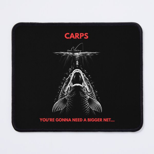 Item preview, Carps Bigger Net Needed - Funny Retro Thriller Fishing designed and sold by GeekAnglerStore.