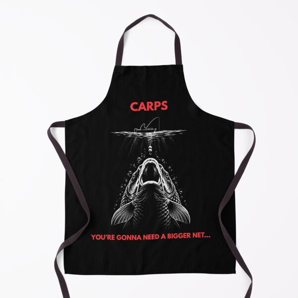 Item preview, Carps Bigger Net Needed - Funny Retro Thriller Fishing designed and sold by GeekAnglerStore.