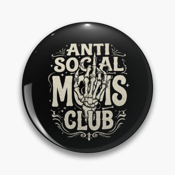 Item preview, Vireltoo Anti Social Moms Club Skeleton Hand Vintage T-Shirt – Gothic Punk Mom Design designed and sold by ARTwy.