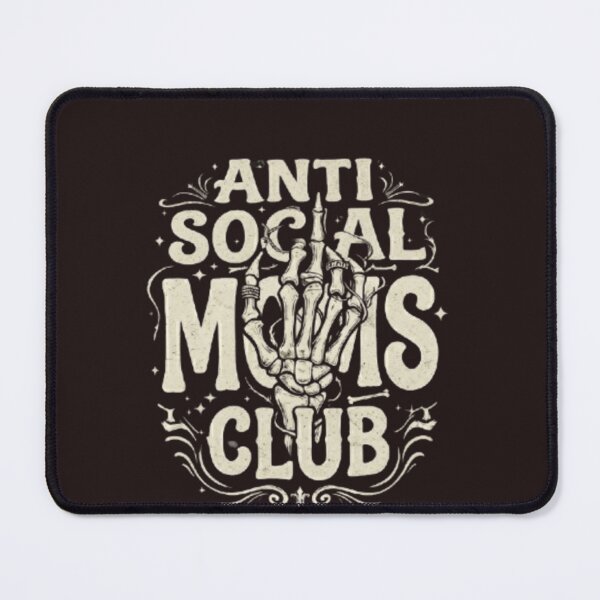 Item preview, Vireltoo Anti Social Moms Club Skeleton Hand Vintage T-Shirt – Gothic Punk Mom Design designed and sold by ARTwy.
