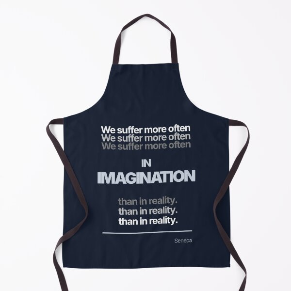 Item preview, We Suffer More Often in Imagination Than In Reality - Seneca - Minimalist Style Stoic Quote - Light Version designed and sold by Stoic Core.