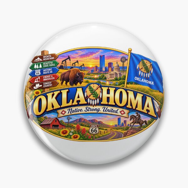 Item preview, Oklahoma Native Strong United Vintage State Travel Design designed and sold by Awarrie.
