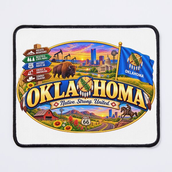 Item preview, Oklahoma Native Strong United Vintage State Travel Design designed and sold by Awarrie.