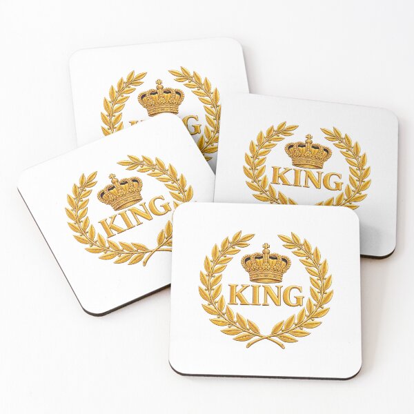 Item preview, Golden King Crown Laurel Wreath Emblem designed and sold by FinallBoss.