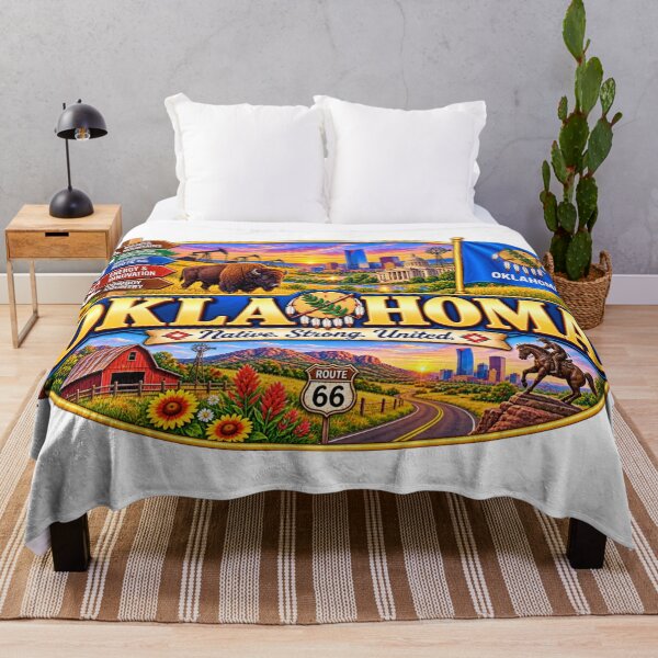 Item preview, Oklahoma Native Strong United Vintage State Travel Design designed and sold by Awarrie.