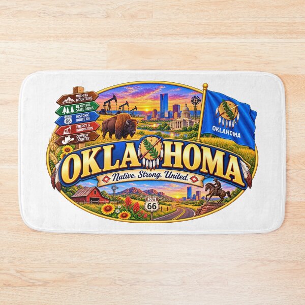 Item preview, Oklahoma Native Strong United Vintage State Travel Design designed and sold by Awarrie.