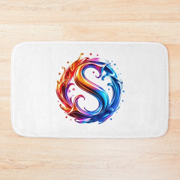 Item preview, AquaFlare Chromaflow Letter S designed and sold by BlissBlvdShop.
