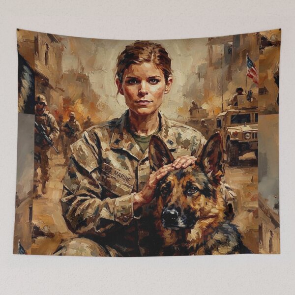 Item preview, Megan Leavey Military Drama Fine Art Tribute designed and sold by Art's Diner.