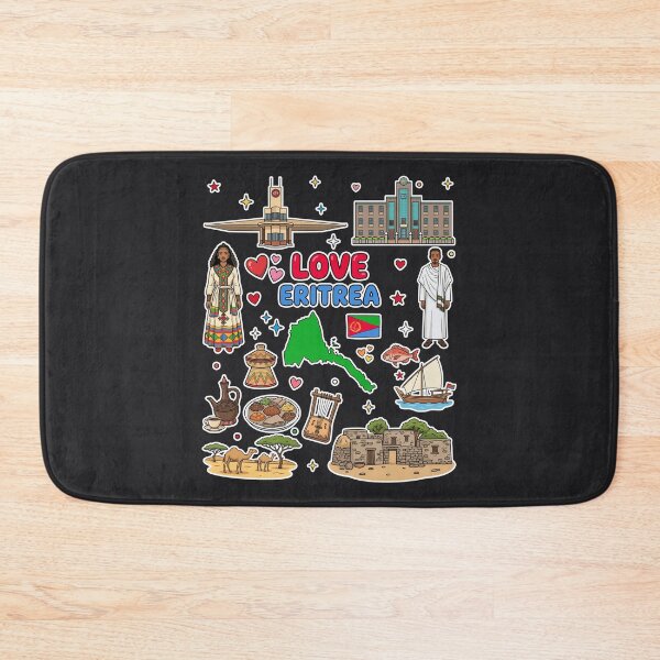 Item preview, Love Eritrea Aesthetic Dark Culture Doodles & Iconic Landmarks designed and sold by mashmosh.