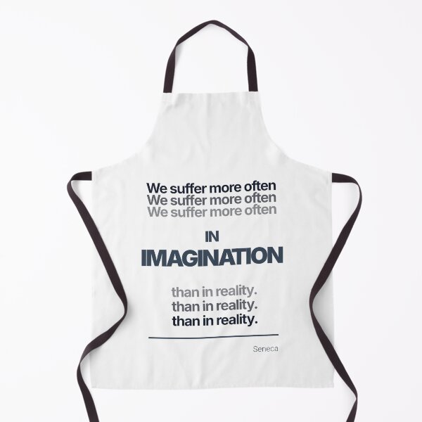 Item preview, We Suffer More Often in Imagination Than In Reality - Seneca - Minimalist Style Stoic Quote - Dark Version designed and sold by Stoic Core.
