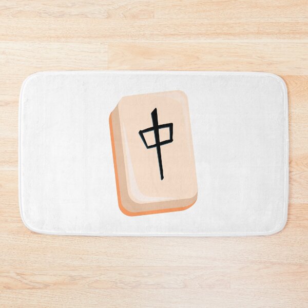 Item preview, Chinese Mahjong Tile with Traditional Character – Asian Cutout designed and sold by EmeraldeaArt.