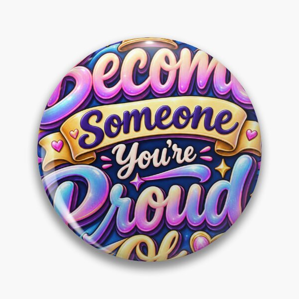 Item preview, Become Someone You’re Proud Of | Motivational Sticker designed and sold by blossomfun.
