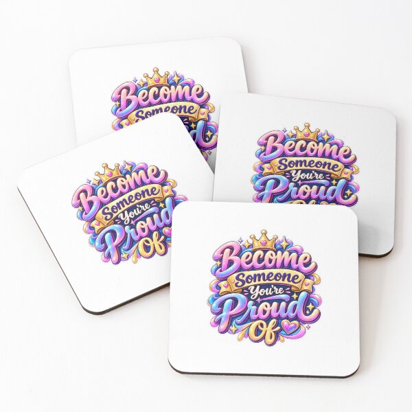 Item preview, Become Someone You’re Proud Of | Motivational Sticker designed and sold by blossomfun.