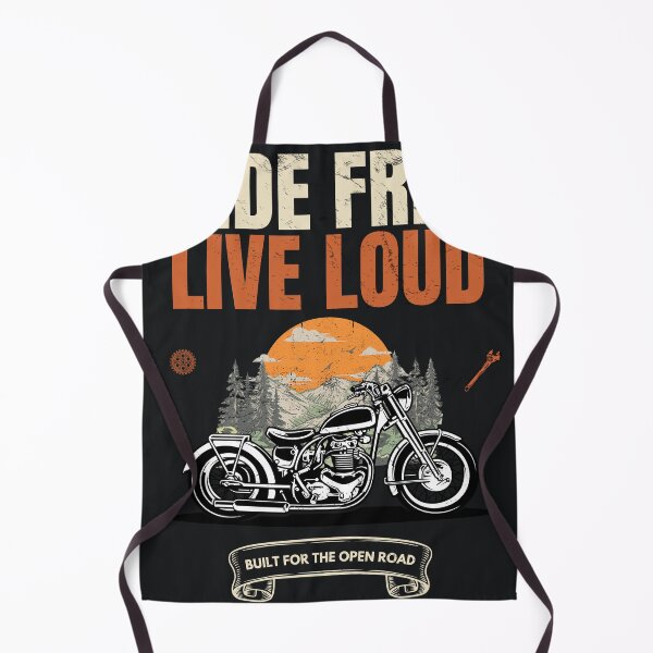 Item preview, Ride Free Live Loud Vintage Motorcycle Biker Open Road Design designed and sold by Uvclick.