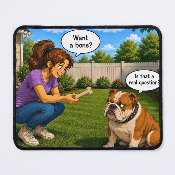 Item preview, Funny English Bulldog – Is That a Real Question? designed and sold by AnimalMarvels.