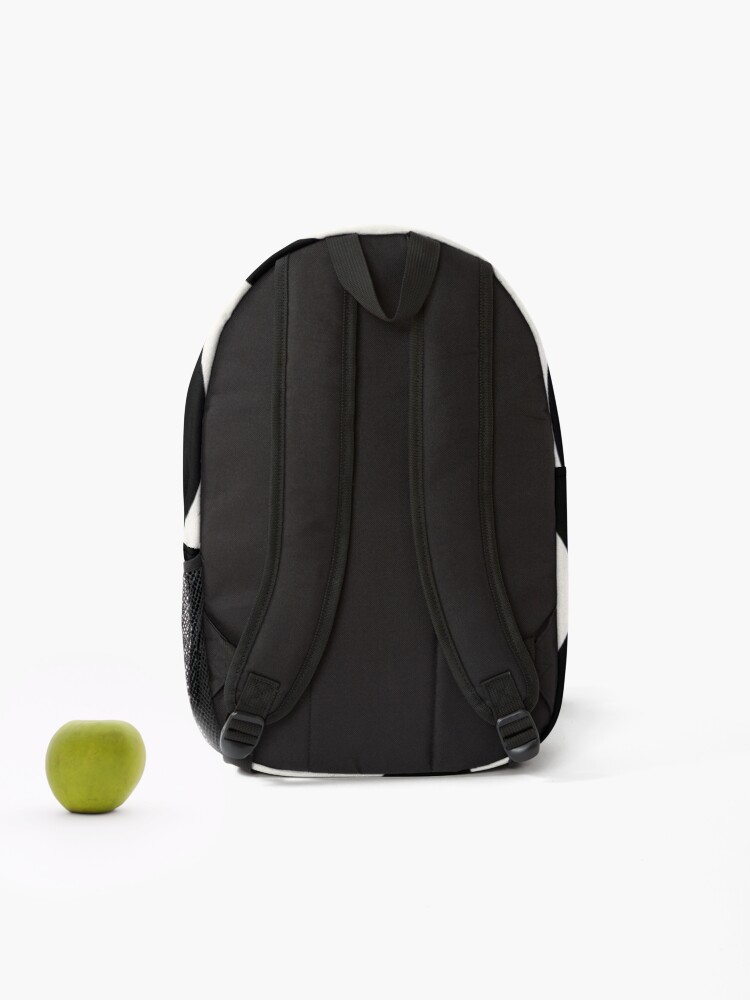 Thumbnail 2 of 3, Backpack, Geometric Contrast Pattern (Bold + Clean) designed and sold by AnneAlexius.