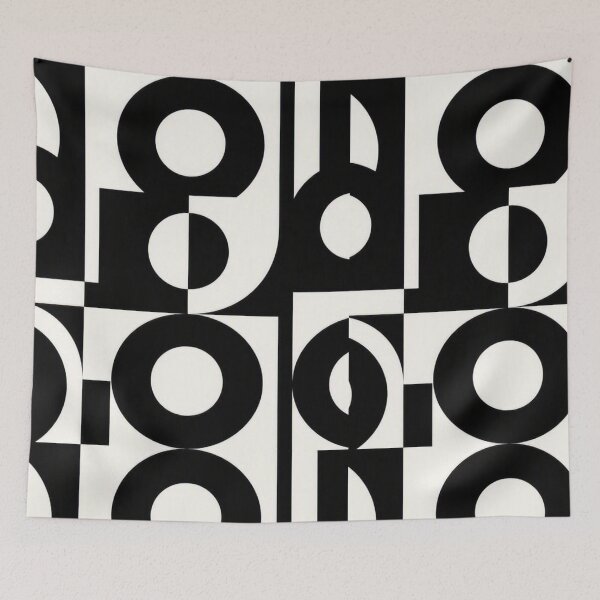 Item preview, Geometric Contrast Pattern (Bold + Clean) designed and sold by BRIGHT LITTLE STUDIO.