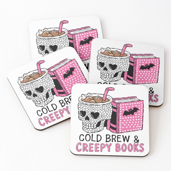 Item preview, Cold Brew and Creepy Books Pastel Goth Coffee Lover designed and sold by GROOVY SOUL.