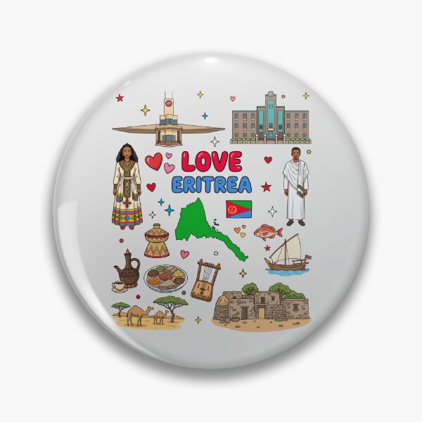 Item preview, Love Eritrea Cultural Icons, Asmara Heritage & Jebena Art  أحب إريتريا - توثيق فني لأبرز المعالم والتراث الإريتري designed and sold by mashmosh.
