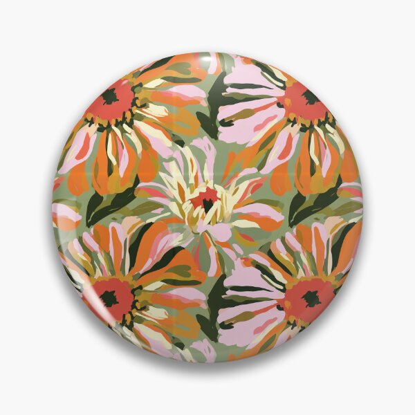 Item preview, Vibrant Zinnia Print  - Birthday Flower Pattern - Gifts For Sister designed and sold by RoyalStarsPatts.
